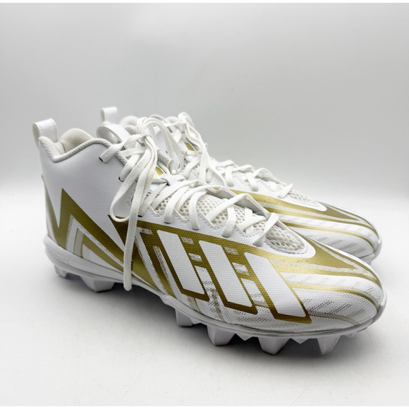 Adidas Men\'s Freak Spark MD 23 Football Cleats US 11 White Gold Athletic NWOB main image 12